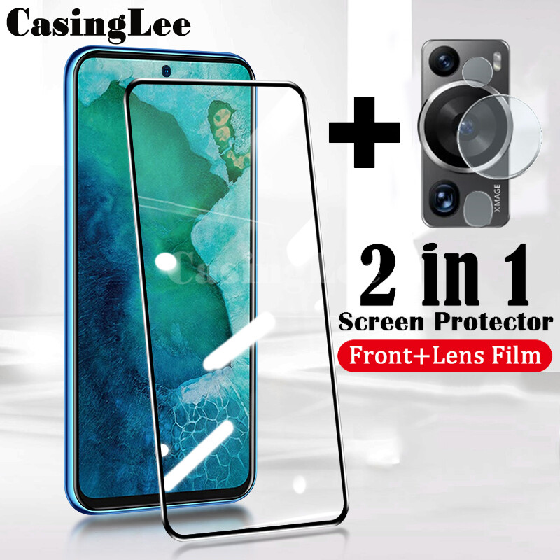 (2 Pieces) Huawei P60 Pro Screen Protector Tempered Glass + Camera Lens Protector Glass