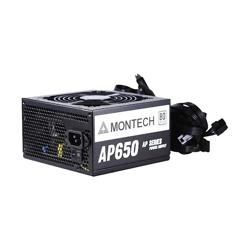 Montech AP 650 650W ATX Non Modular 80 Plus White Certified Power Supply. 