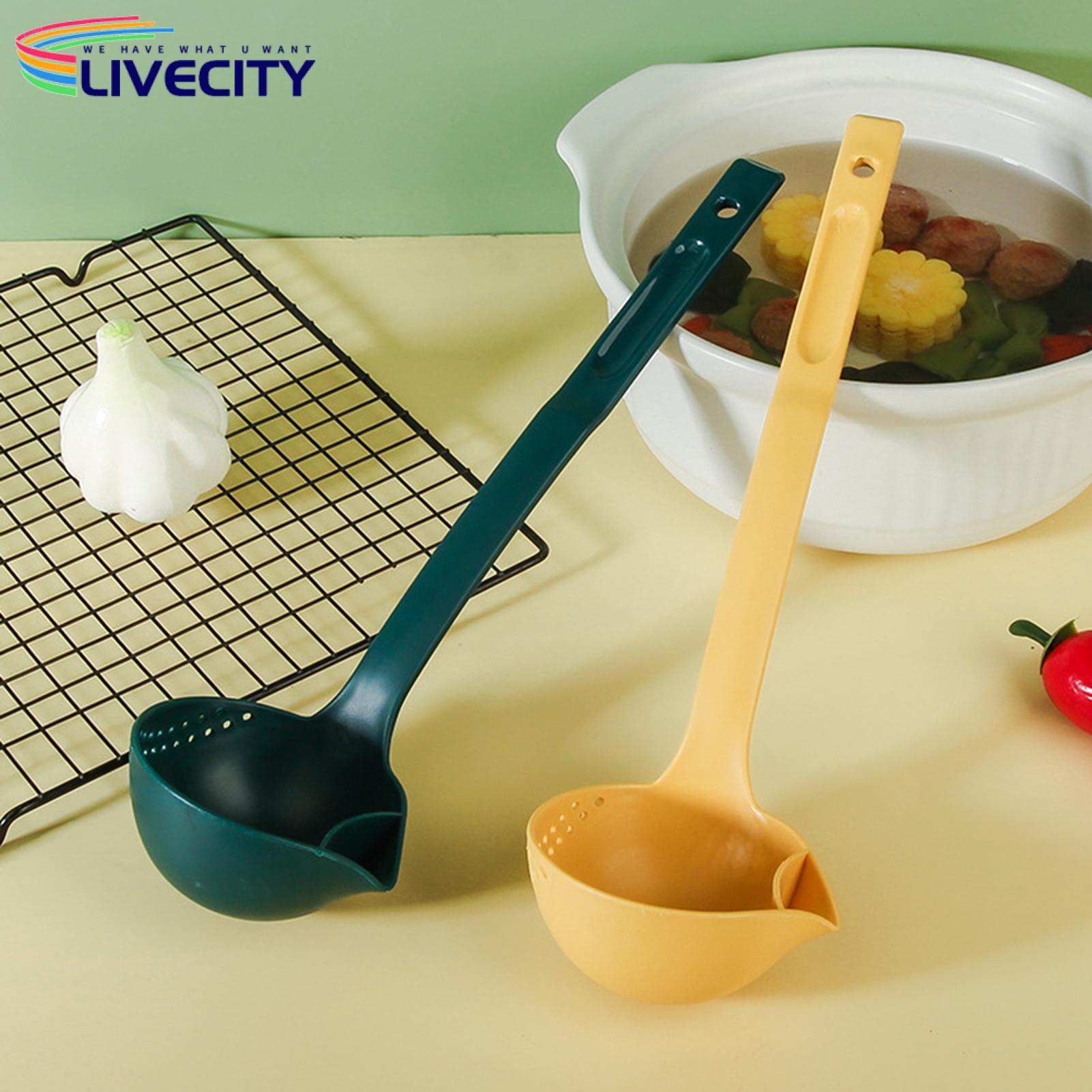 Soup Separation Spoon Efficient Oil-separating Spoon for Safe Easy Cooking Long Handle Food-grade Pp Material Perfect for Hot Pot