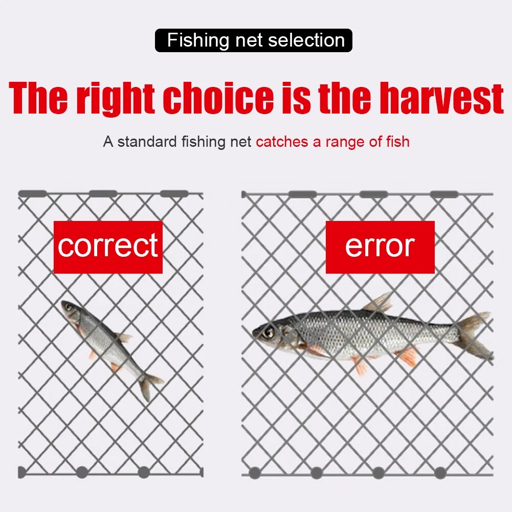 Three Layer Fishing Net Single Mesh Nylon Float Trap Monofilament Gill Net Fishing Accessories for Hand Casting Network. 
