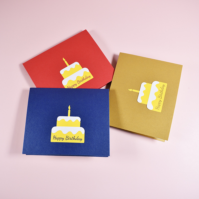 Musical Birthday Greeting Cards 3D Pop Up Gift Card with Led Music gift cards with envelope wedding decorations for tables LaoXzhongX. 