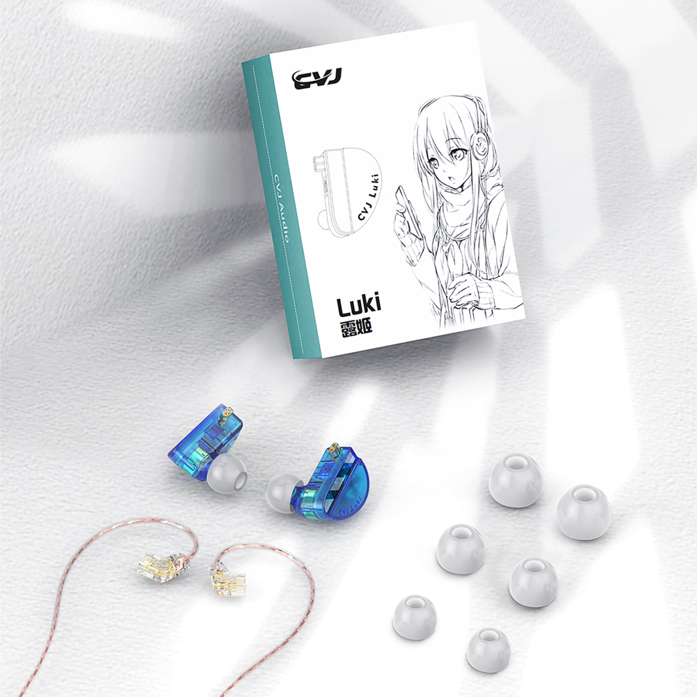CVJ Luki Dual Unit Vibrating Gaming In-ear Headset Professional Vibration +10mm Flagship Dynamic With HD microphone. 