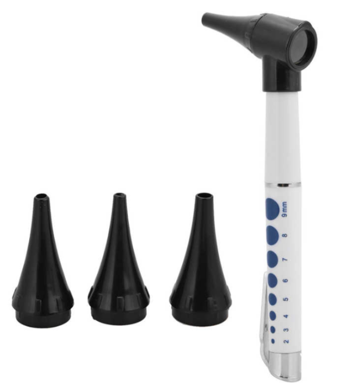 【No-Questions-Asked Refund】 Otoscope Ear Care Magnifying Lens LED Flashlight Diagnostic Instrument With 3pcs Replace Heads Health Care