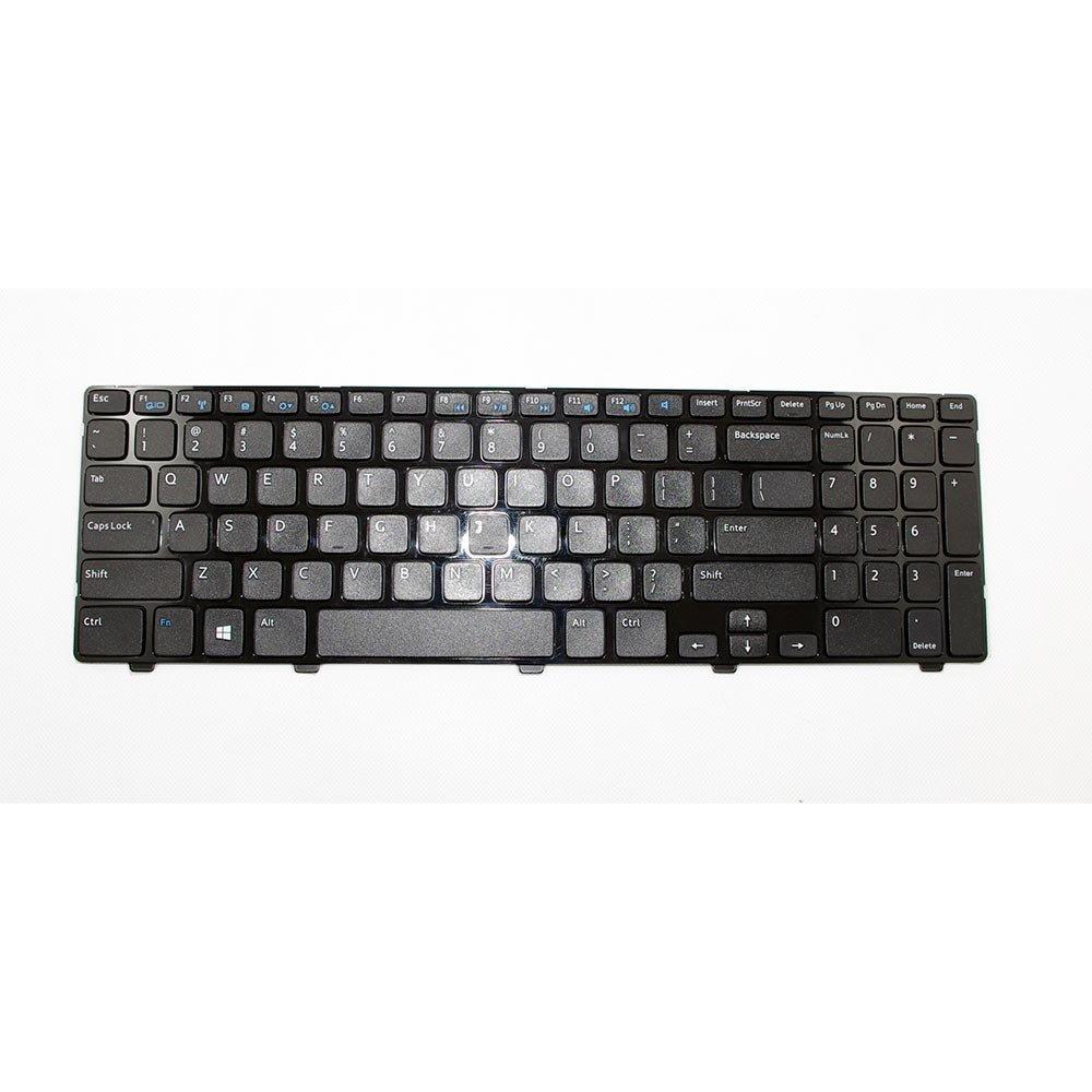 Laptop Keyboard For Delll Inspiron 15 3521 3537 15R 5537 5521 Vostro 2521 Series Laptop US 0YH3FC PK130SZ2A00 -Black with Frame. 