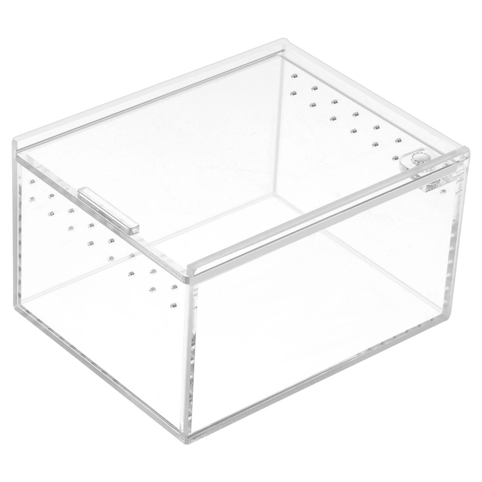 1pc Reptile Enclosures Cricket Home Box with Lid Spider Terrarium Reptile Box Cricket Container. 