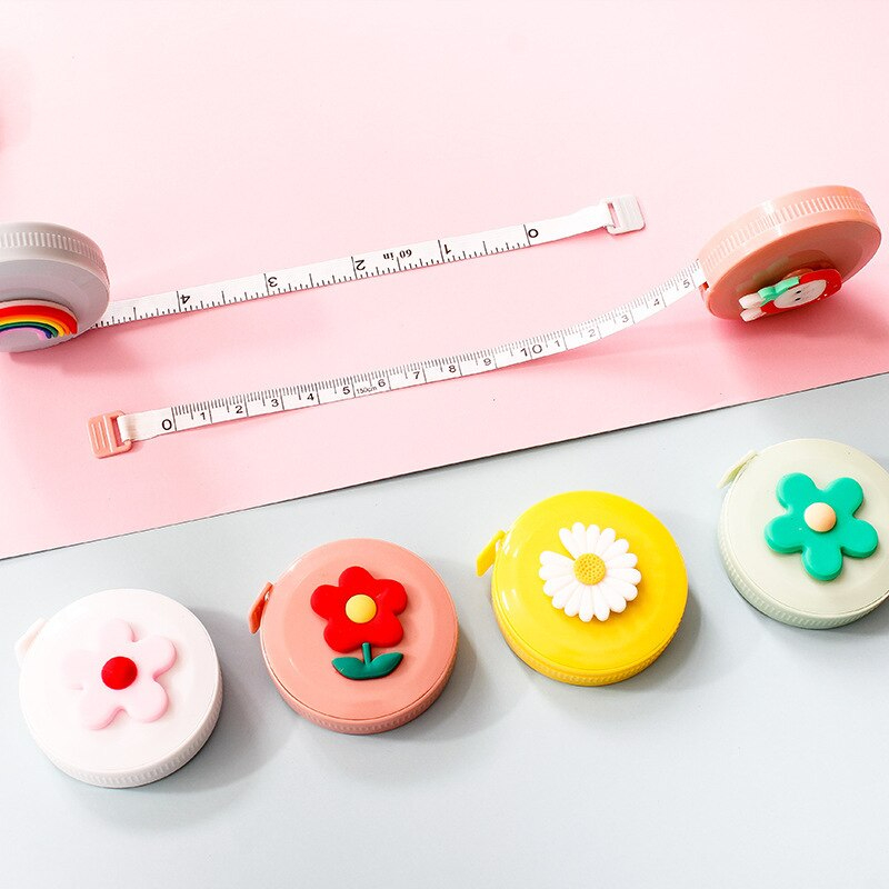 1pcs Tape Measure Portable Fan 1.5m Feet Double Size Measuring Tape. 