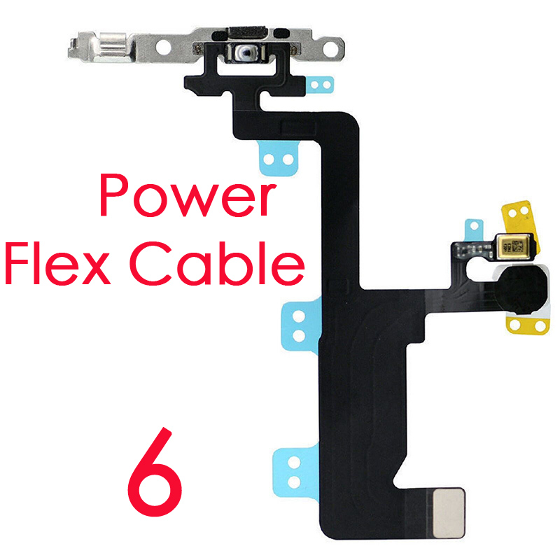 Power And Volume Flex For iPhone 6 6P 6s Plus Mute Button Silent Switch Flex Cable With Bracket Replacement. 