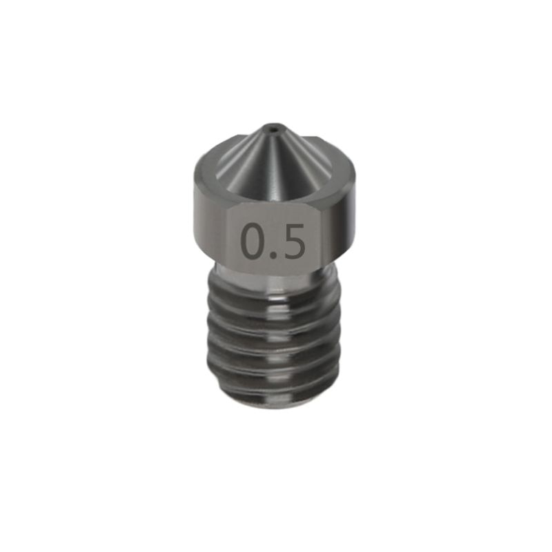 Tigh Quality Hardened Steel V6 Nozzles For High Temperature 3D Printing PEI PEEK Carbon Fiber Filament For E3D Titan Aero Hotend. 