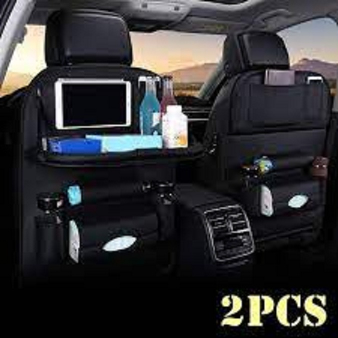 car back seat storage with tray. high quality pu leather. as given picture .. 