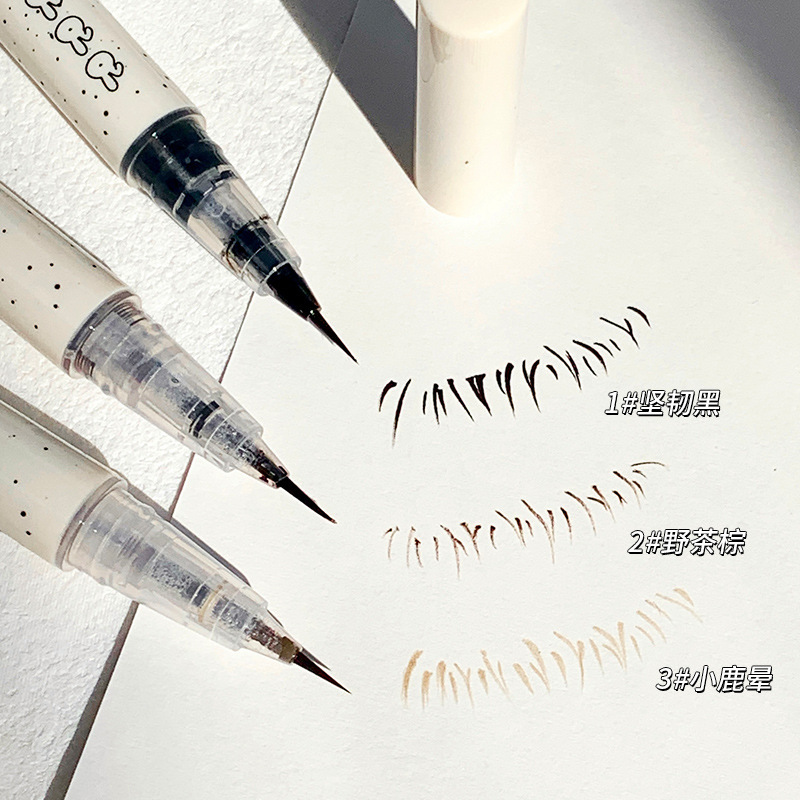 xixi original ink rabbit velvet eyeliner is quick-drying, long-lasting, waterproof and sweatproof, does not smudge, outlines the lower eyelashes, and lies on the silkworm shadow pen. 