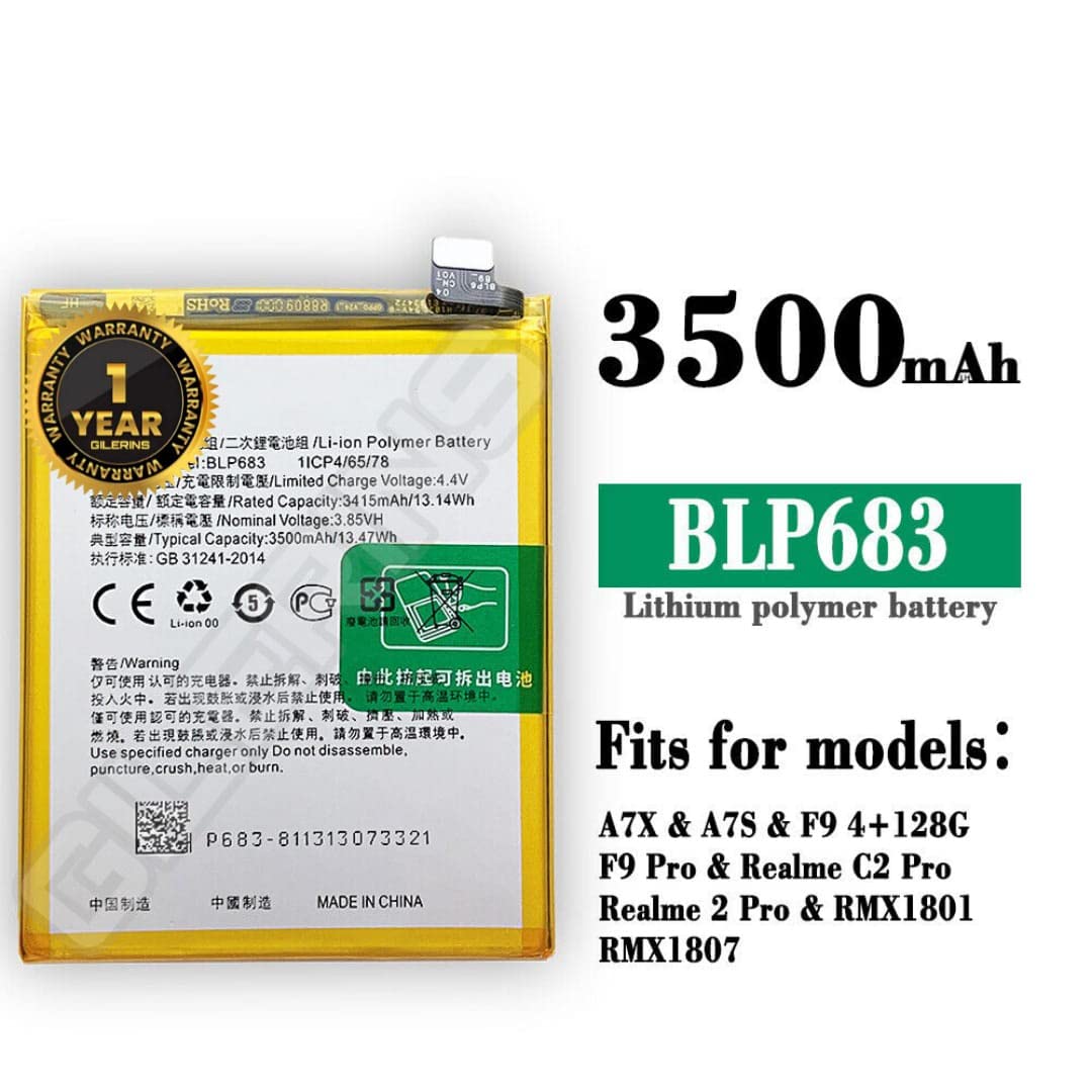 Realme BLP683 3500 mAh Mobile Battery for Realme 2 Pro