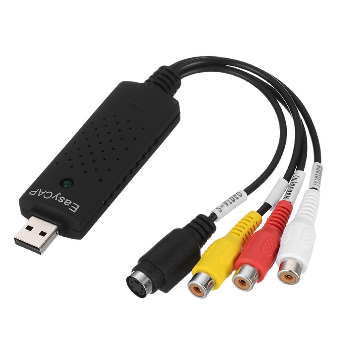 EasyCap USB 2.0 Capture Card Video TV DVD VHS Audio Capture Card 3 in 1 VHS to DVD Adapter Converter PC PS3 Xbox for Win 7 8 32 64. 