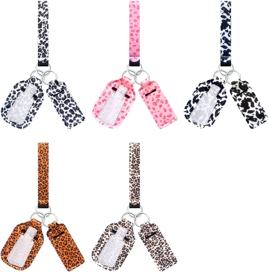 30pcs Marble Chapstick Holder Keychain Lip Balm Holder Set