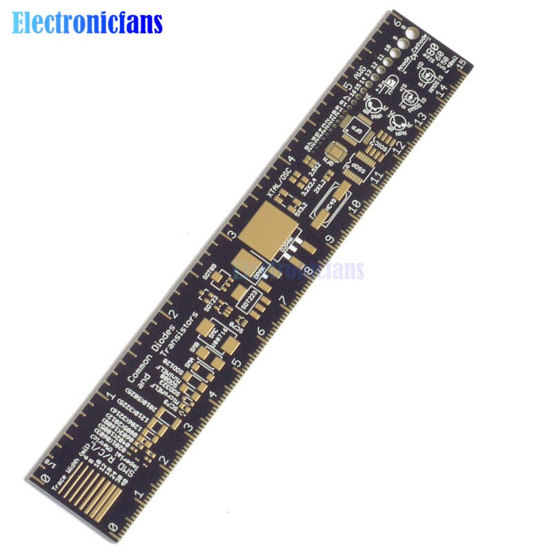 【Mary DAI Store】diymore PCB Ruler For Electronic Engineers For Geeks Makers For PCB Reference PCB Packaging Units v2 - 6. 