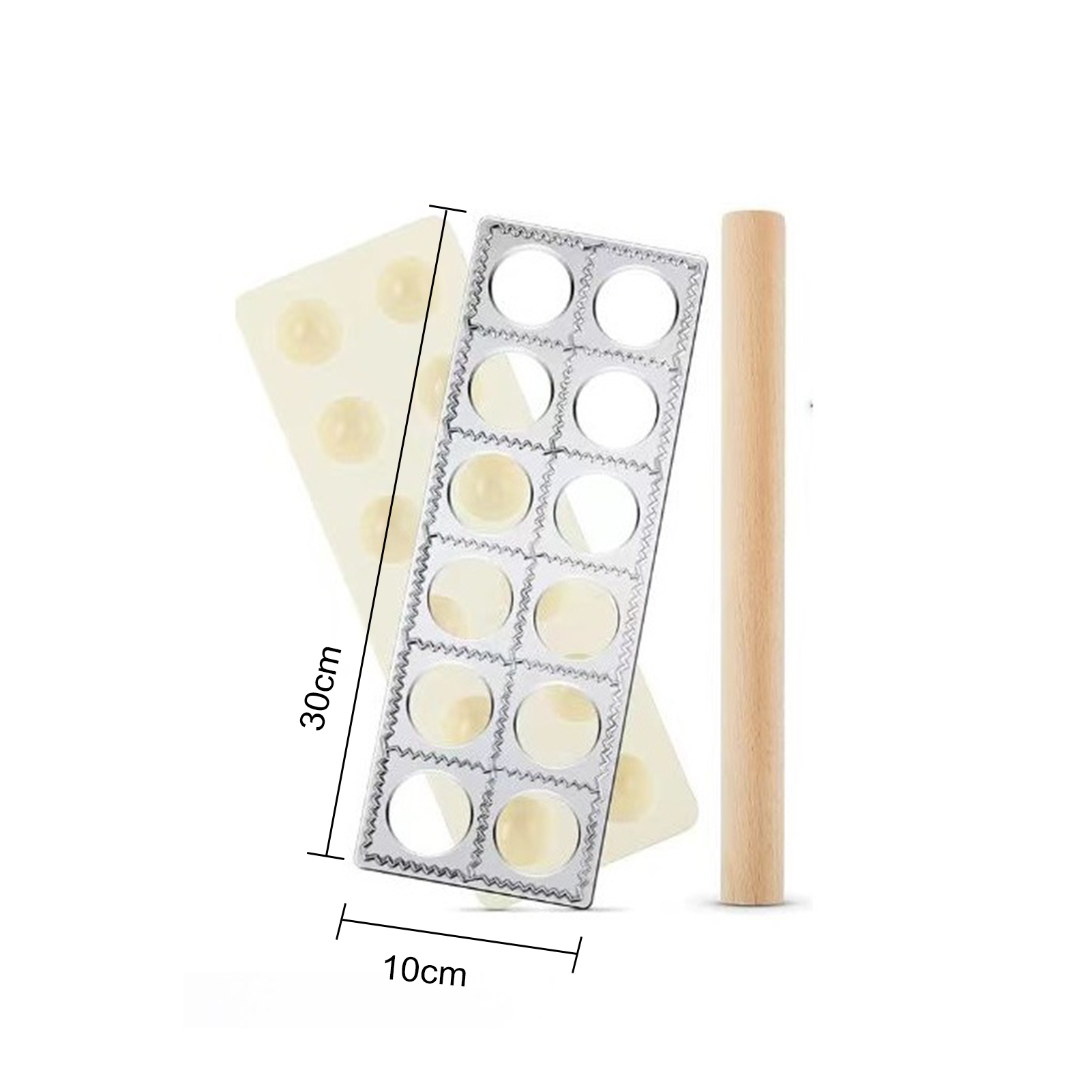 Dumpling Maker Authentic Pasta Making Tools Set for Dumplings Ravioli Pierogi Professional Tortellini Maker Press Mold Kit for Perfect Homemade Pasta Easy to Use Rolling Pin Included High-quality. 