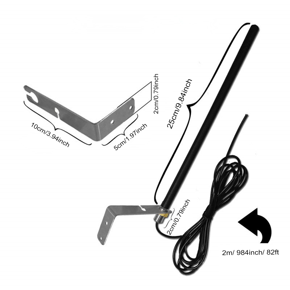Outdoor antenna for garage door remote control 433MHz antenna can extend the remote control distance up to 200 meters. You need to remove the original antenna and install our antenna. 