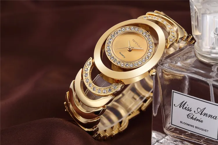 Ladies gold watch discount design