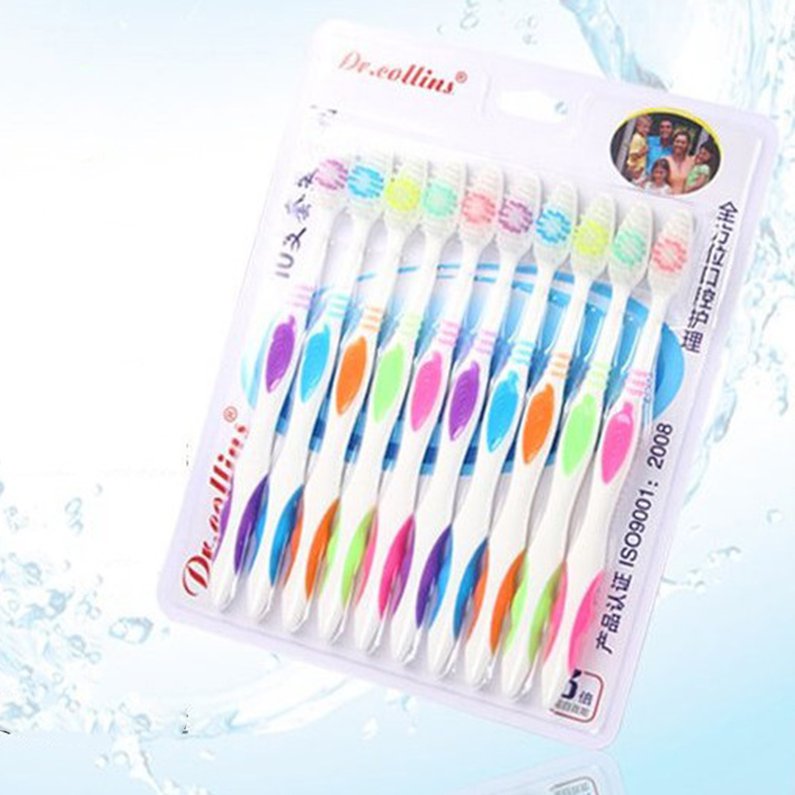 10Pc/Pack Bamboo Charcoal Toothbrush Soft Bristle Nano Toothbrushes. 