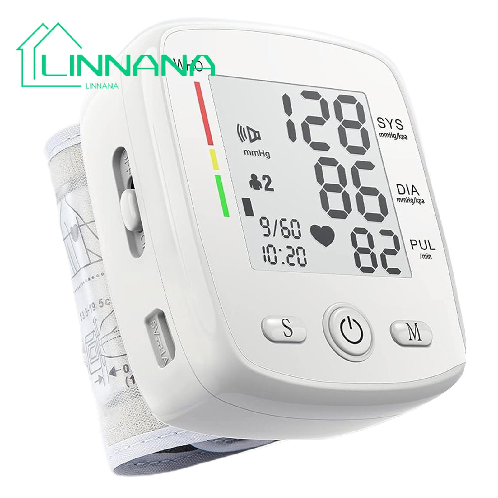 Travel-friendly Sphygmomanometer Portable Digital Blood Pressure Monitor with Large Lcd Display Easy to Use Sphygmomanometer for Health Monitoring. 