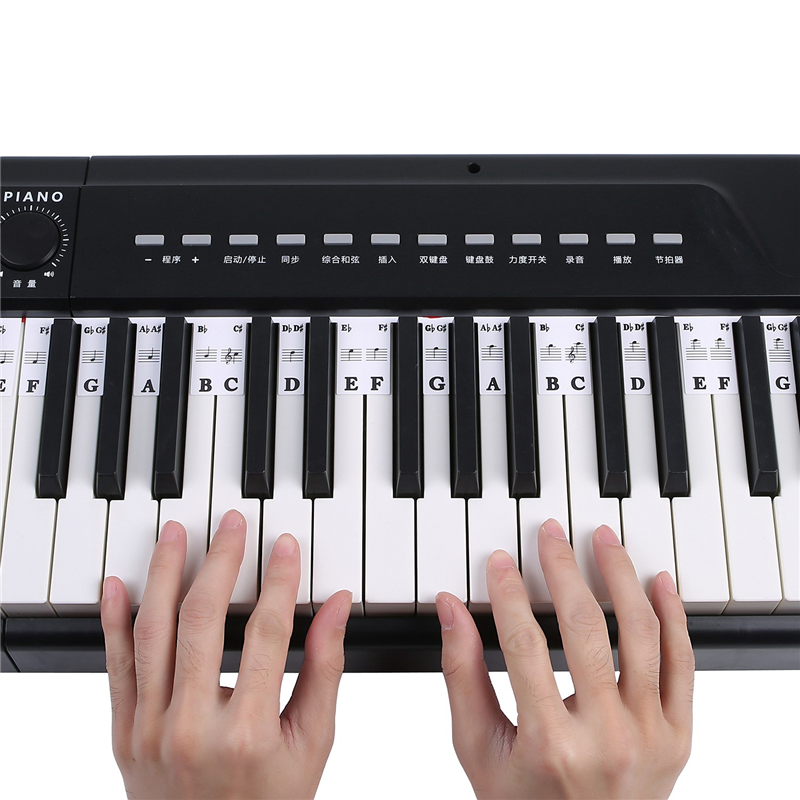 （New）1 PC Removable Piano Keyboard ticker Piano Key ticker for Beginner tudent 61 Key. 
