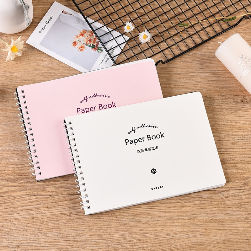 【happy one】Paper Book for Tape Sticker Collection Notebook A4 A5 Book. 