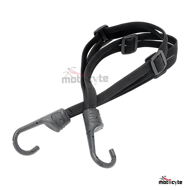 Motorcycle Universal Helmet Bag Box Carrier Elastic Strap with 2 plastic hook. 