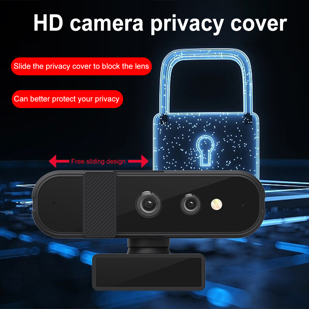HD 1080P 30FPS USB Computer Web Camera for Windows Hello Facial Recognition Webcam Compatible with Win10/11 Autofocus Web Camera. 