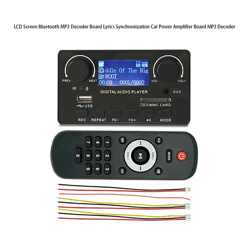 Portable Synchronization Car Amplifier Board MP3 Decoder Easy Install High Guality. 