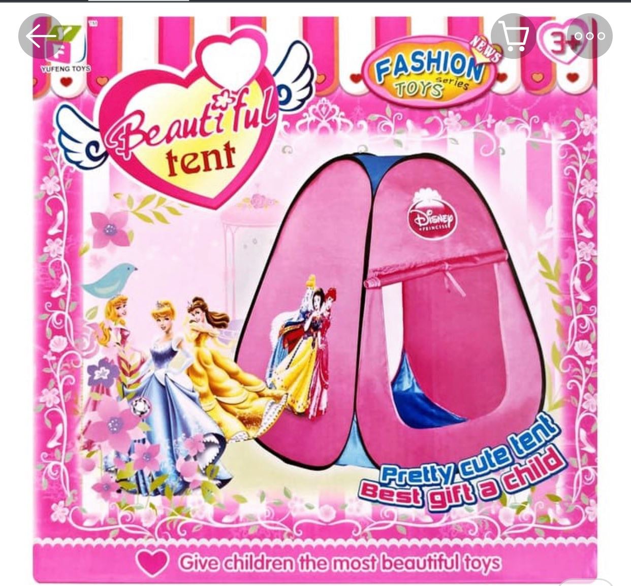 Princess Disney Play Tent House For Kids Toys. 