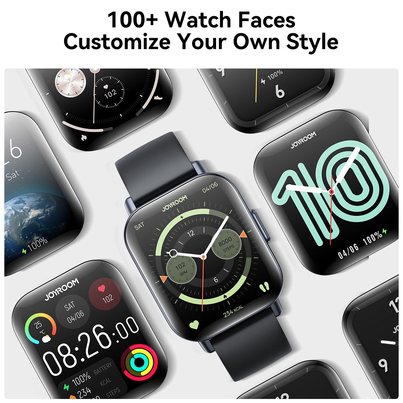 (New)JOYROOM Fit-life Series JR-FT3S 1.96 inch Bluetooth Call Watch Supports Sleep Monitoring. 