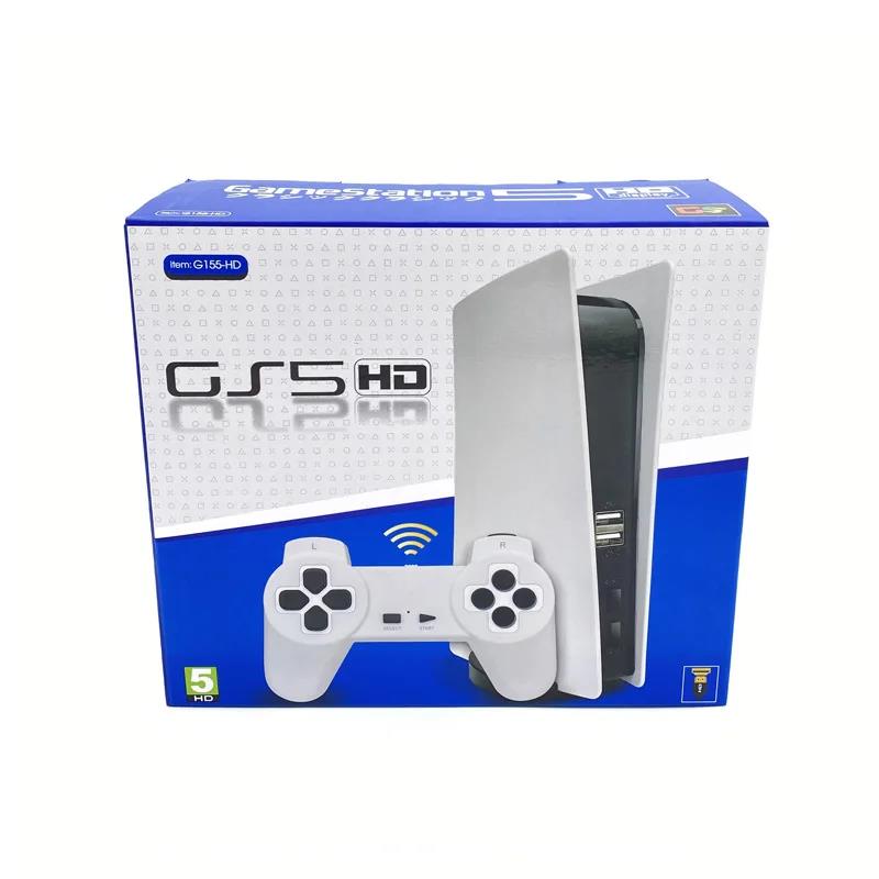 G155-HD output Retro Video Game Console For FC built-in 2000 games For PS5 mini TV Classic Games Station wireless gamepad. 
