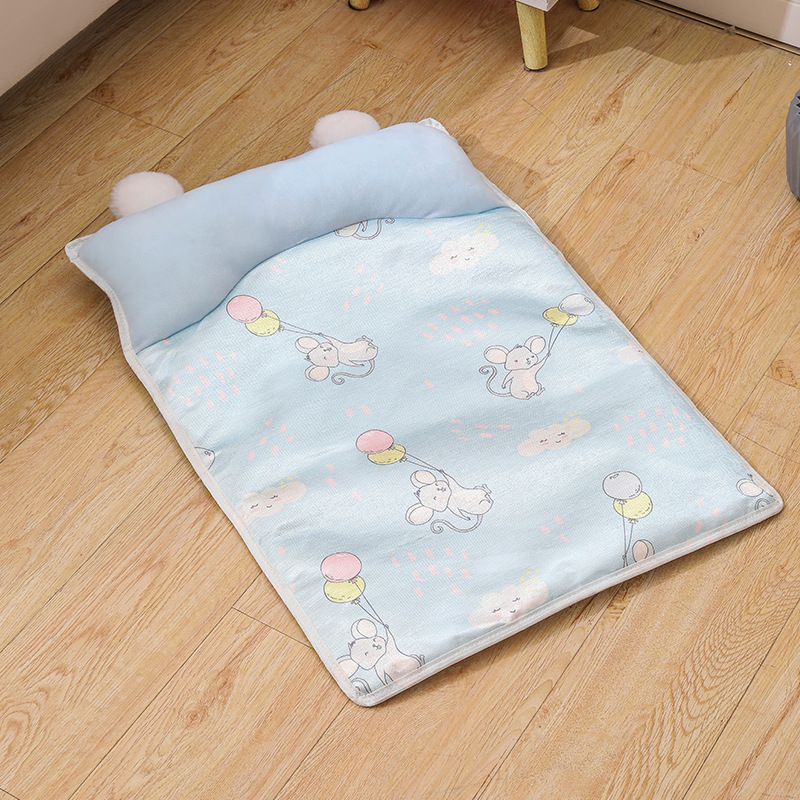 New summer ice silk kennel mat mat pet cat kennel ice mat large, medium and small pet ice mat litter spot wholesale