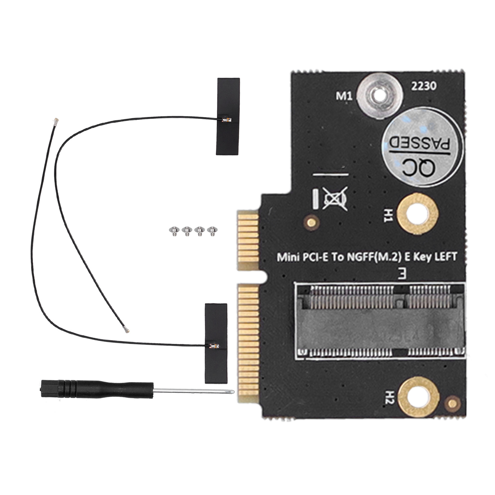 M.2 NGFF Key E to LowProfile Mini PCIE Adapter Wifi Converter for intel AX200/Lenovo Y510P. 