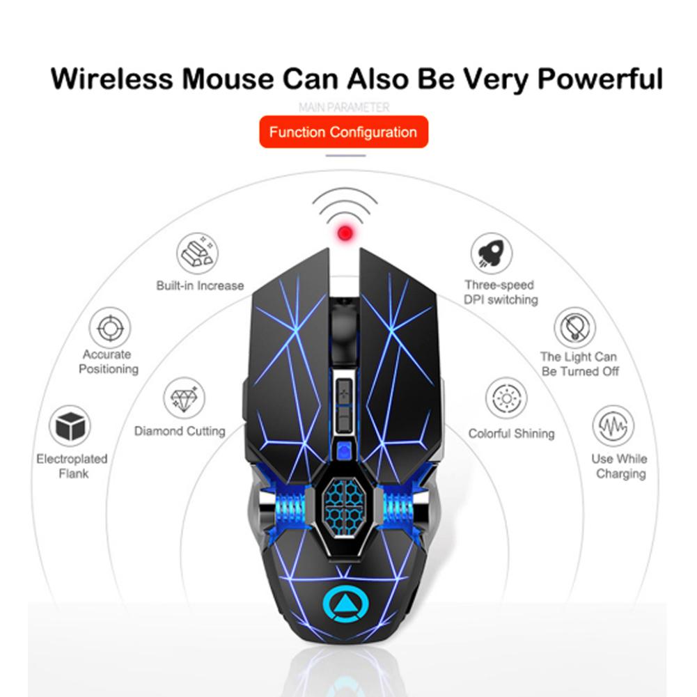 Wireless Gaming Mouse 7 Buttons LED Optical USB Computer Mouse Gamer Mice Silent Mouse For PC laptop. 