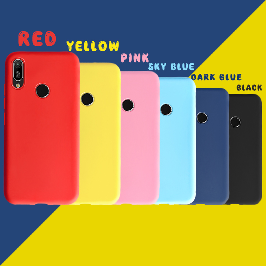 For Huawei Y6 2019 Case MRD-LX1 Silicone Soft TPU Back Cover Phone Case For Huawei Y6 Prime 2019 Y 6 6Y 2019 Bumper Shell Candy. 