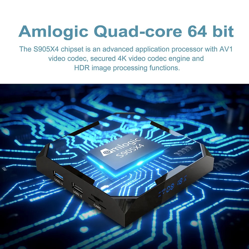 X96 Max Plus Ultra Smart TV Box Android 11 Amlogic S905X4 4G 32G/64G BT 2.4G/5G Dual Wifi Support AV1 8K 4K Media Player. 