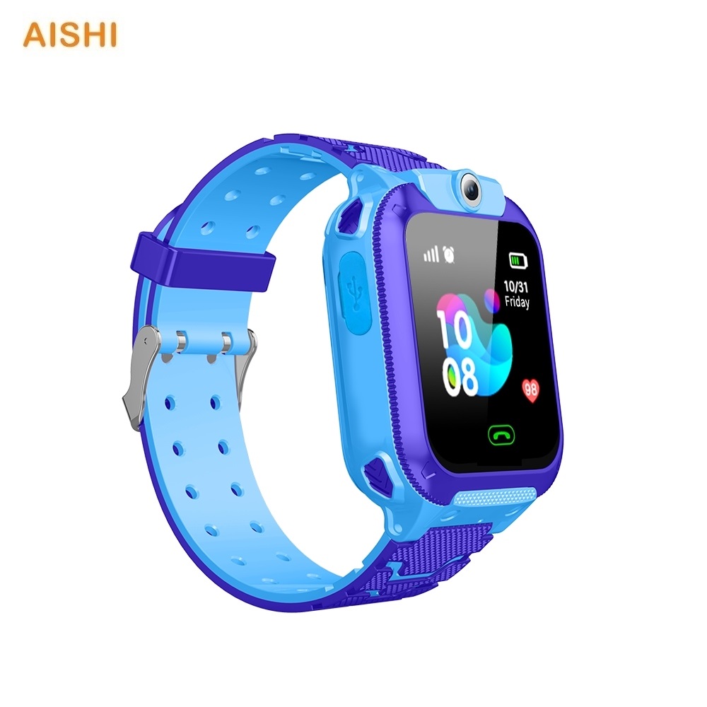 Q12B Child Smart Watch 2G GSM Network Kids Smartwatch LBS Dial Call SOS Photo Camera Math Game For Android IOS Setracker Control