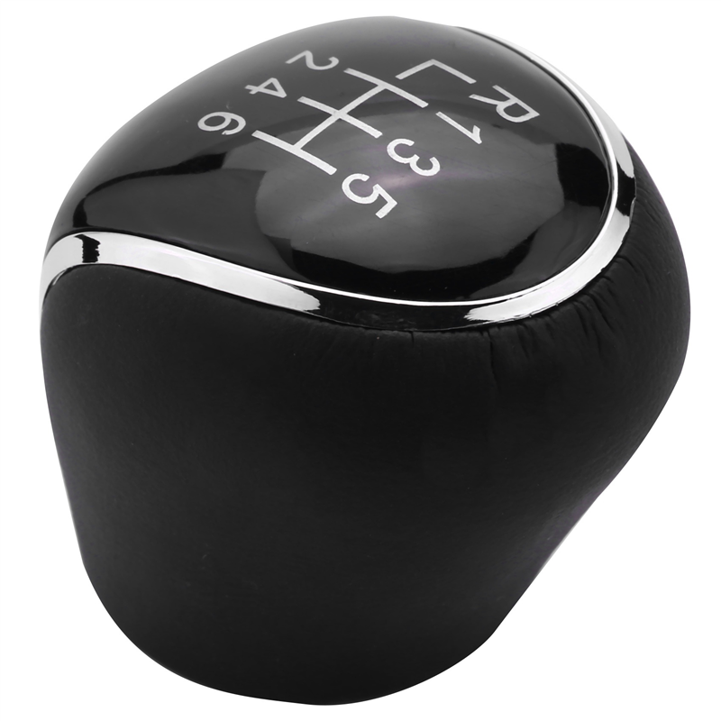 8X 6 Speed Car PU Leather Gear Shift Knob Shift Lever for Mondeo IV C-MAX Transit Focus MK3 MK4 Kuga