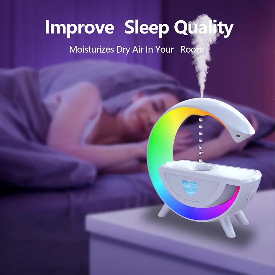 Anti-gravity Water Droplet Humidifier Bluetooth Speaker Atmosphere Light Water Droplet Reverse Flow Anti-gravity Atomizer. 
