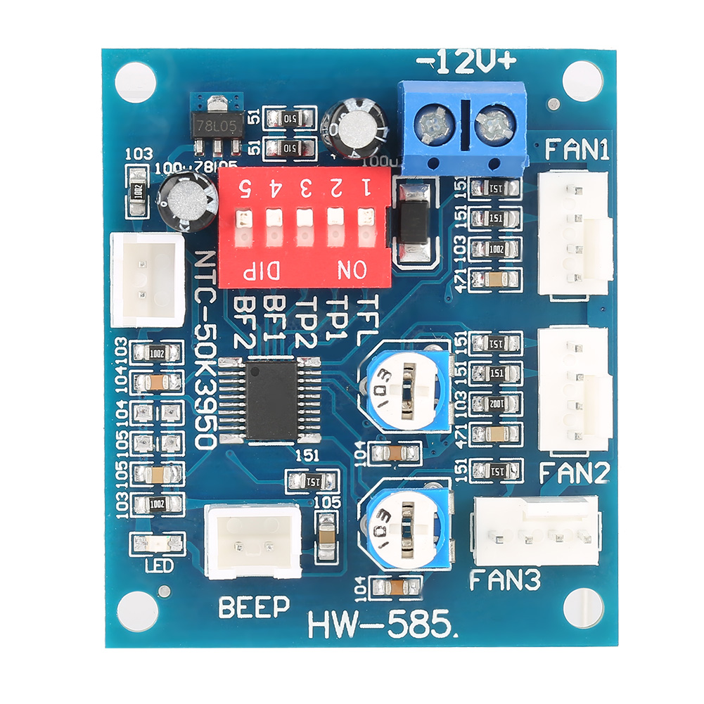 Accurate temperature setting PC fan controller speed automatic control for computer CPU Intel. 