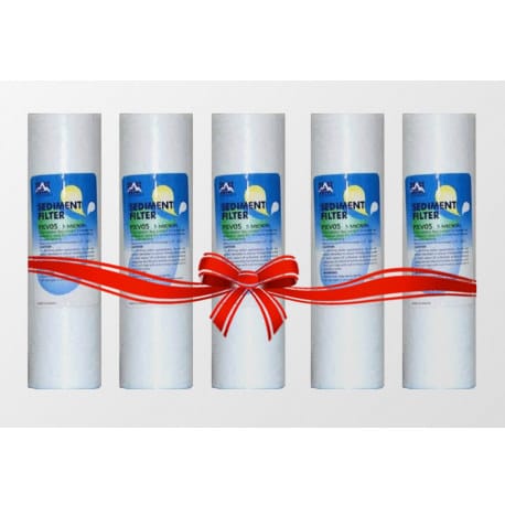 5 Pcs Lan Shan PP filter cartridge Combo Pack (10 Inch). 