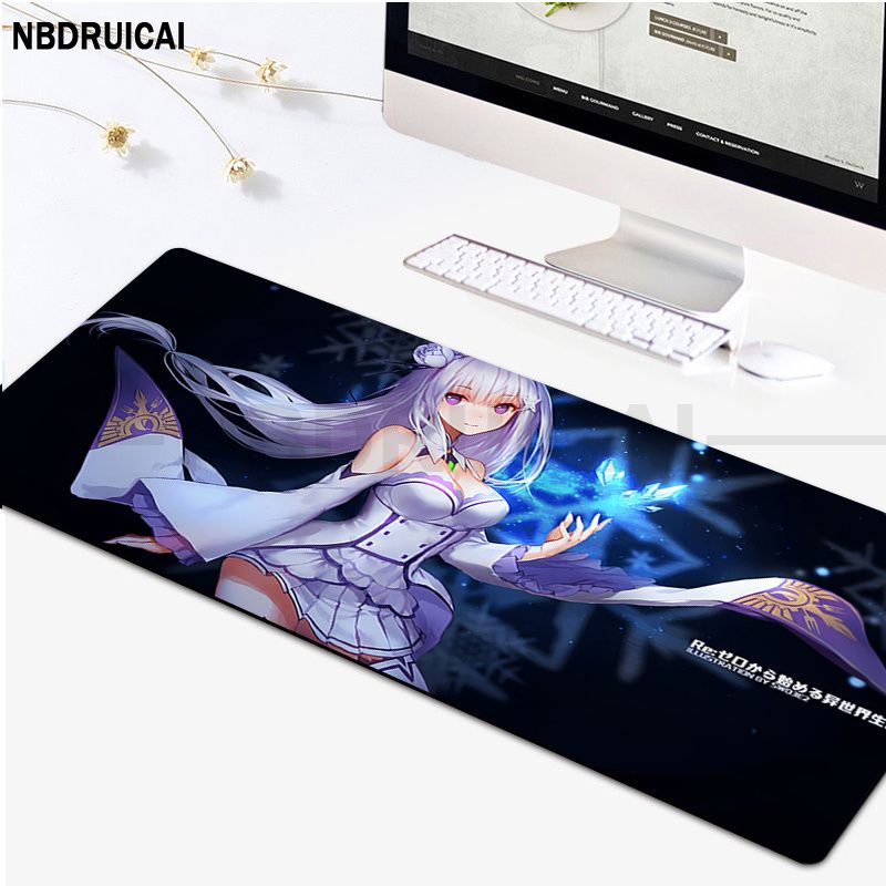 Re Zero Anime High Quality Comfort Mouse Mat Gaming Mousepad Size For Gameing World Of Tanks CS GO Zelda. 