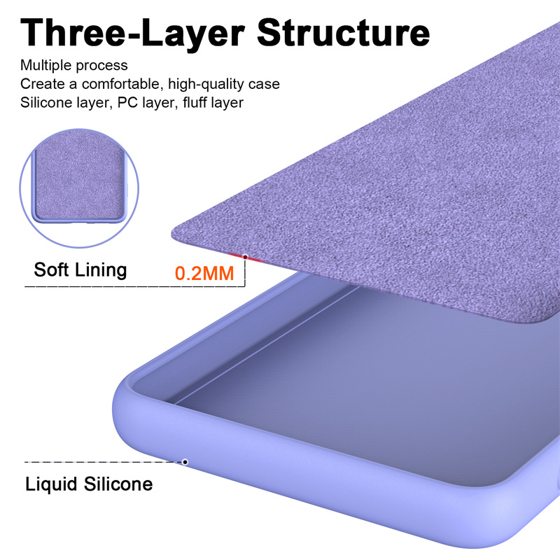 Suitable for Imitation Liquid Silicone Soft Shell Flannel MOTOROLAEDGE30NEO Phone case G73E32E13 Protective Sleeve. 