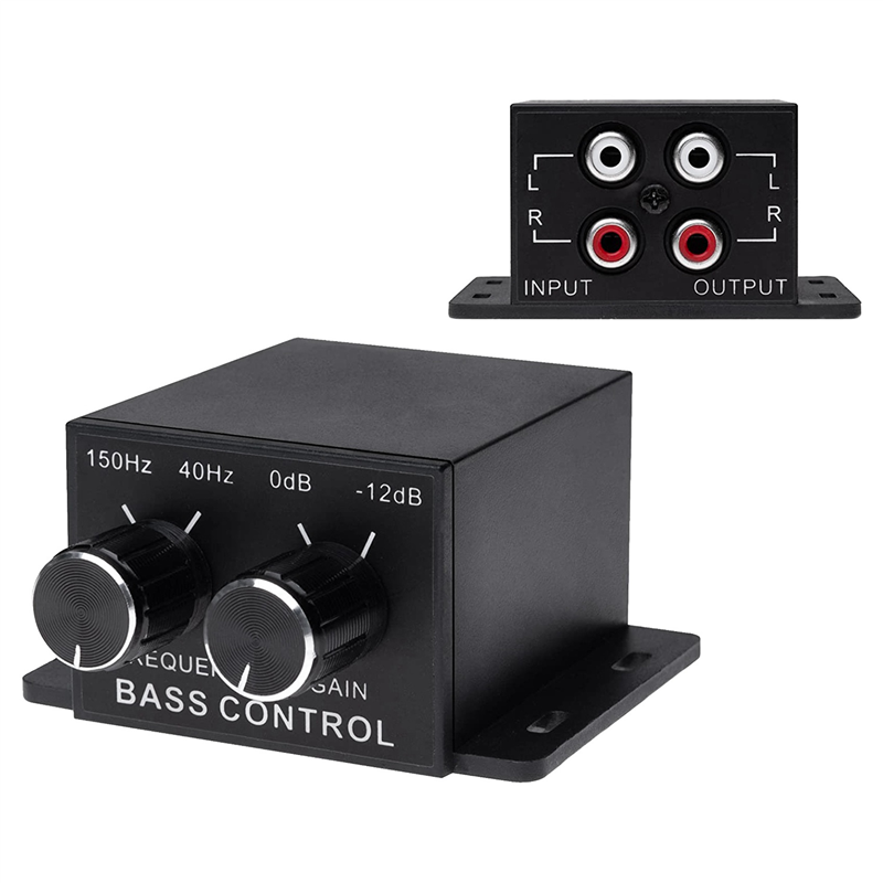 NAMUNY 2X Universal Car Audio Amplifier Bass RCA Level Remote Volume Control Knob,It is Suitable for Most of the Cars. 