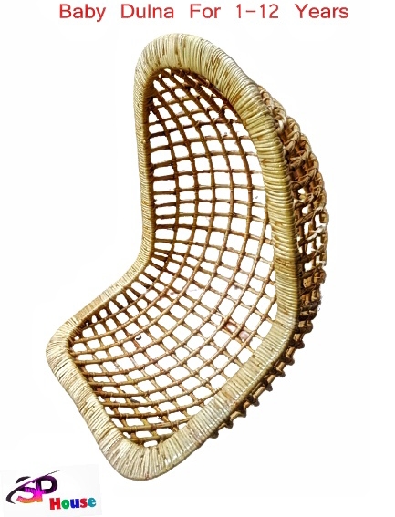 Cane Baby Hanging Chair Dolna - Rattan Handicrafted Swing For 2-12 years Kids, Borfi Dulna ( Cane And Craft ) ( Cane and Craft )