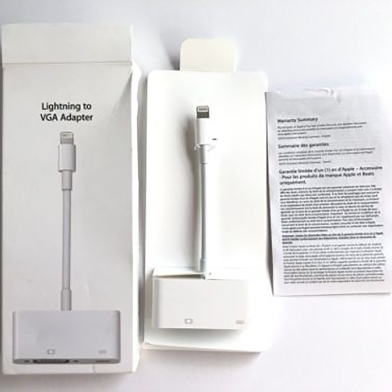 1080P Apple Lightning to VGA Adapter for iPhone iPad MD825AM/A Model A1439. 