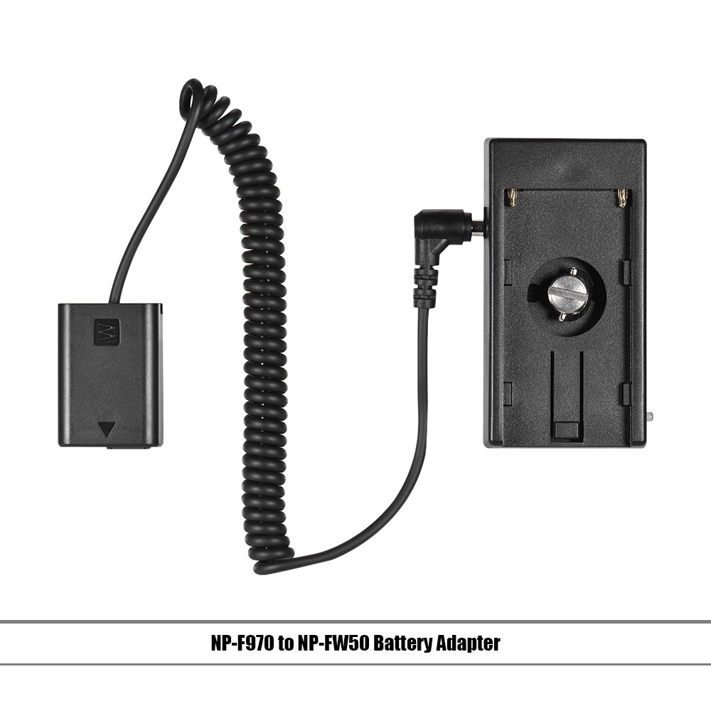 Andoer NP-F970 to NP-FW50 Dummy Battery Plate - #1. 