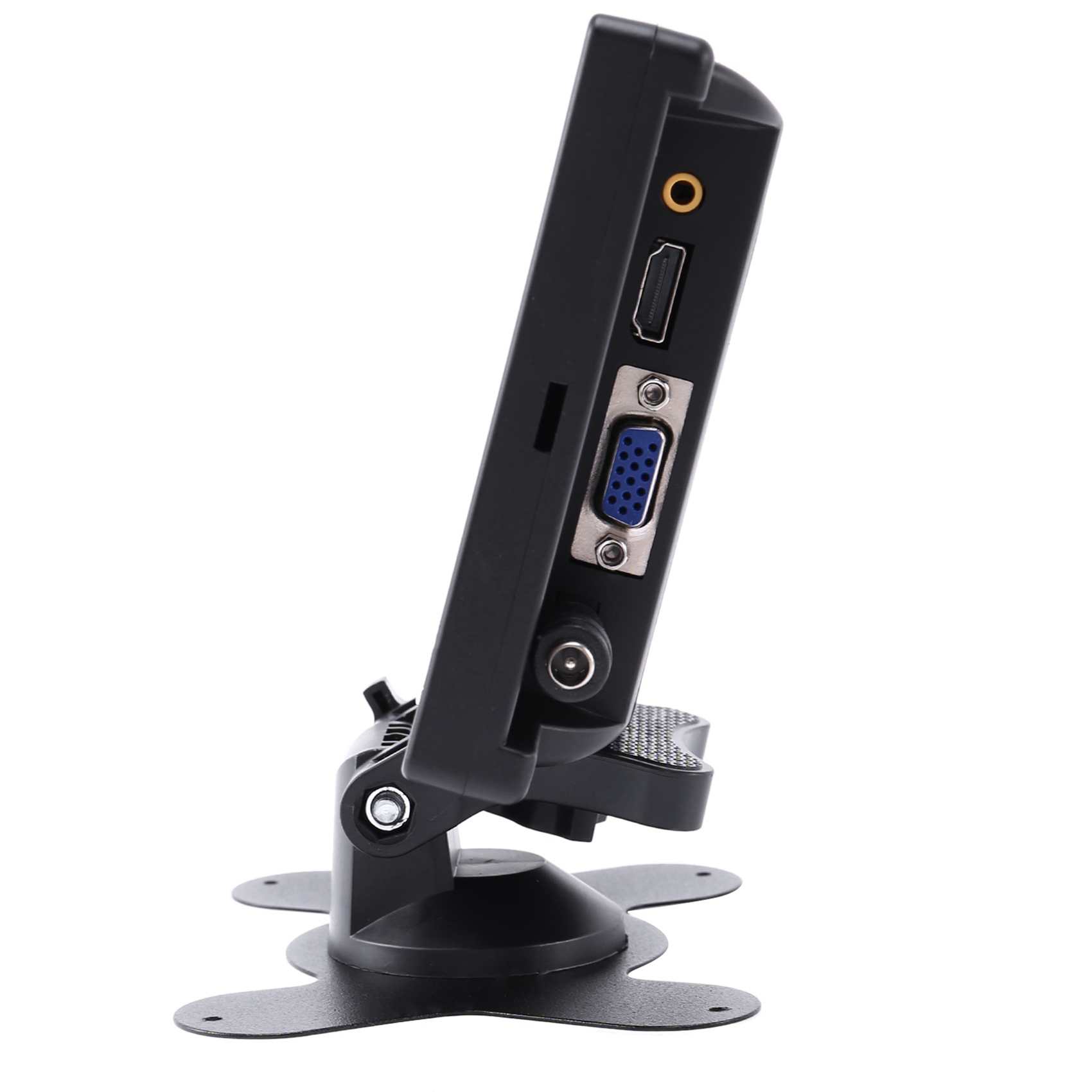 ARELENE 2pcs 7 Inch Portable Monitor 1024X600 Display HDMI-Compatible/VGA/AV Photography Monitor EU Plug. 