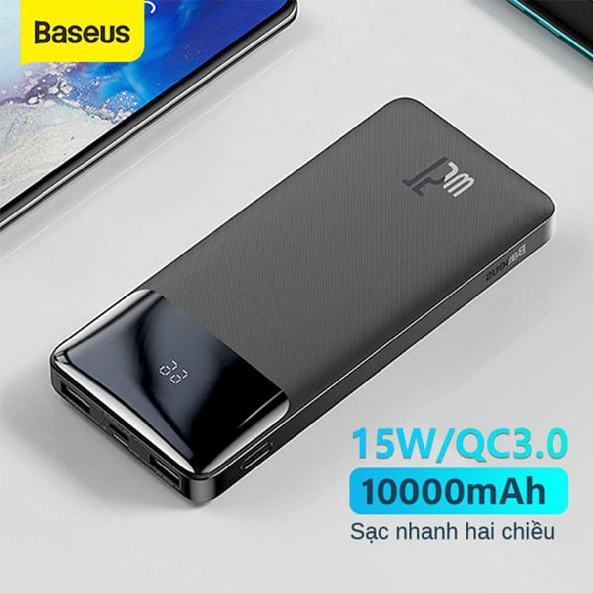 Baseus Bipow PPDML-L01 Digital Display Power bank 10000mAh 15W Black