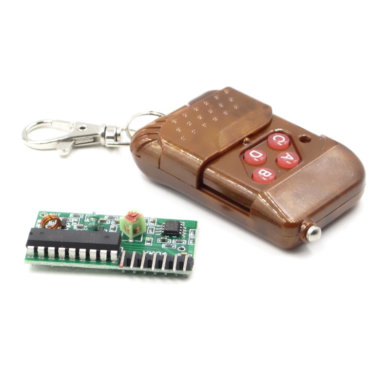4 Channel Wireless RF Remote Control 433MHz 4CH Remote Control 4 Keys Wireless Transmitter Receiver Circuit With 4 Button Switch Remote 4CH Transmitter And Receiver For Arduino. 